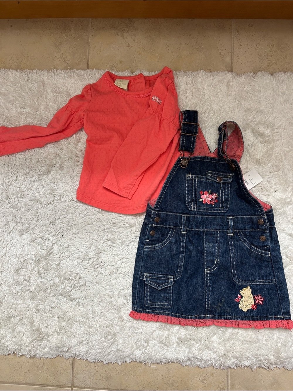 Winnie the Pooh Dark Denim Overall Dress